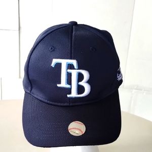 Tampa Bay Ray baseball cap hat N. Blue MLB sports fan memorabilia merch outdoors